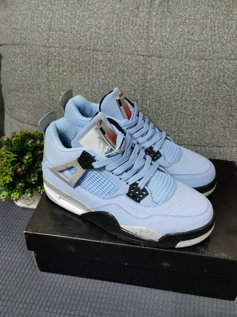 Air Jordan 4 UNC Blue Men's Basketball Shoes-37 - Click Image to Close